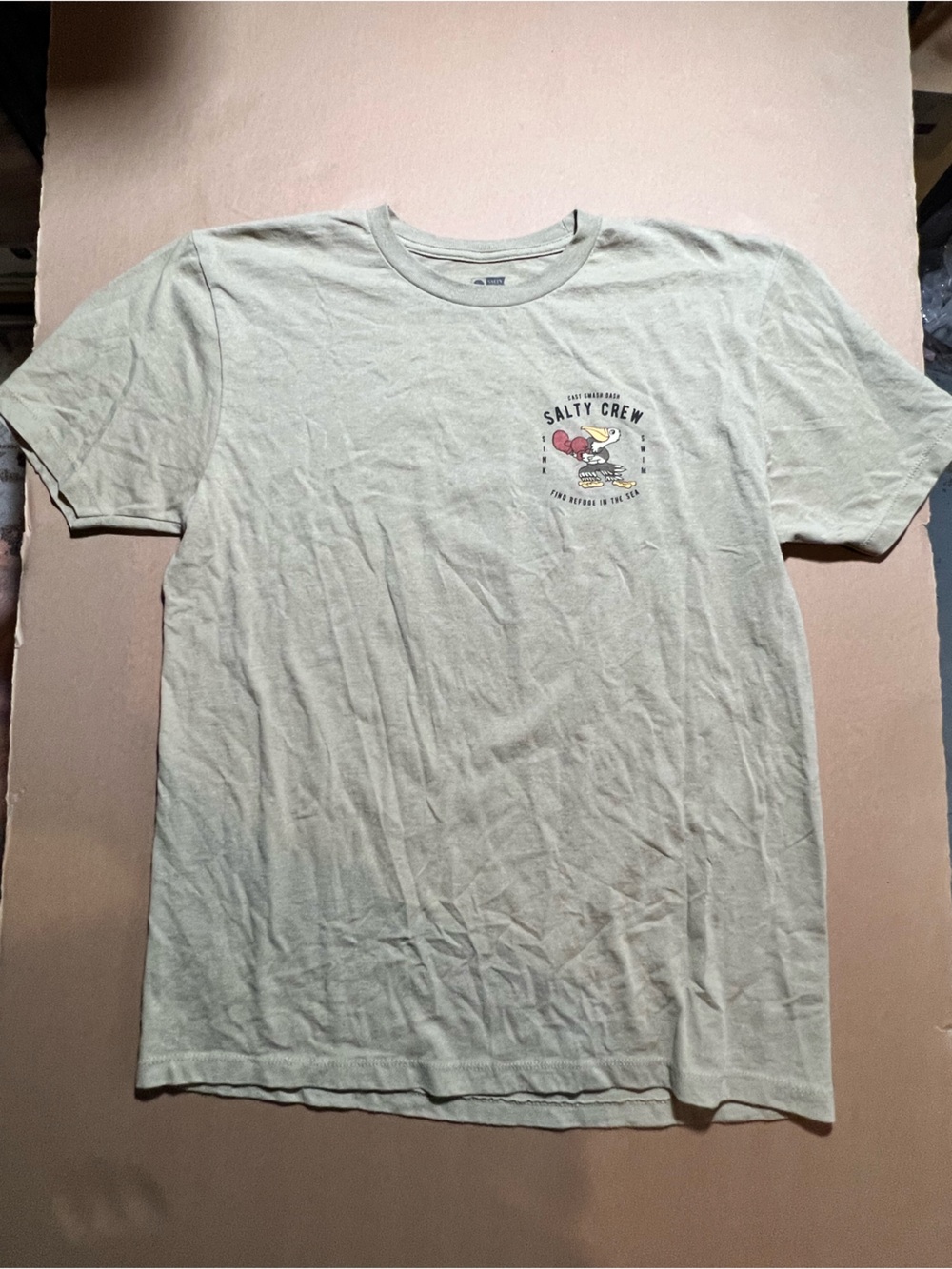 Salty Crew Men's Pale Green Surf Graphic Tee